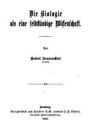 خرید و دانلود نسخه کامل کتاب Die Biologie als eine selbständige Wissenschaft
