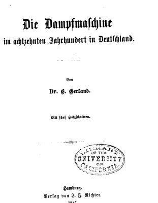خرید و دانلود نسخه کامل کتاب Die Dampfmaschine im achtzehnten Jahrhundert in Deutschland