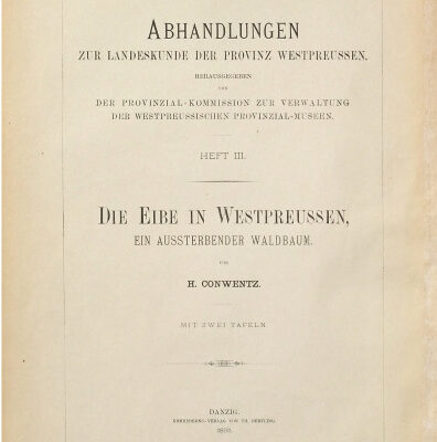 خرید و دانلود نسخه کامل کتاب Die Eibe in Westpreußen ; ein aussterbender Waldbaum