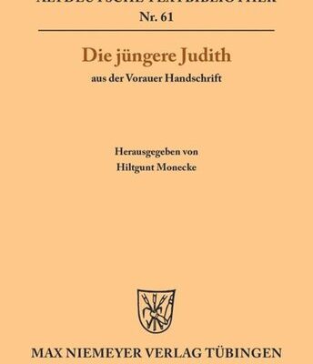 خرید و دانلود نسخه کامل کتاب Die jüngere Judith aus der Vorauer Handschrift