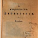 خرید و دانلود نسخه کامل کتاب Die Königliche Öffentliche Bibliothek zu Dresden