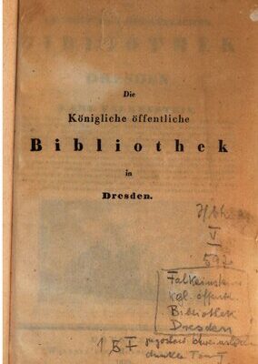 خرید و دانلود نسخه کامل کتاب Die Königliche Öffentliche Bibliothek zu Dresden