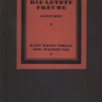 خرید و دانلود نسخه کامل کتاب Die letzte Freude. Gedichte