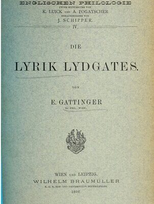 خرید و دانلود نسخه کامل کتاب Die Lyrik Lydgates
