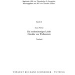 خرید و دانلود نسخه کامل کتاب Die mehrstimmigen Lieder Oswalds von Wolkenstein Textband