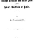 خرید و دانلود نسخه کامل کتاب Die mystische, didaktische und lyrische Poesie und das spätere Schriftthum der Persſer