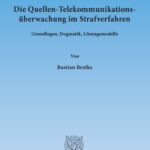 خرید و دانلود نسخه کامل کتاب Die Quellen-Telekommunikations-überwachtung im Strafverfahren : Grundlagen, Dogmatik, Lösungsmodelle