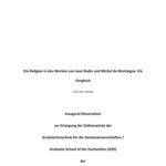 خرید و دانلود نسخه کامل کتاب Die Religion in den Werken von Jean Bodin und Michel de Montaigne. Ein Vergleich