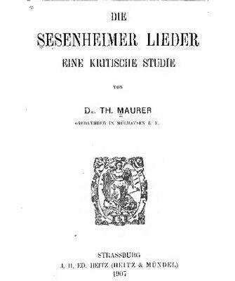 خرید و دانلود نسخه کامل کتاب Die Sesenheimer Lieder, ein kritische Analyse