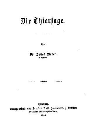خرید و دانلود نسخه کامل کتاب Die Thiersage [Tiersage]