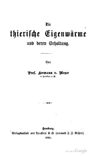 خرید و دانلود نسخه کامل کتاب Die tierische Eigenwärme und deren Erhaltung_68e745a229929.jpeg خرید و دانلود نسخه کامل کتاب Die tierische Eigenwärme und deren Erhaltung