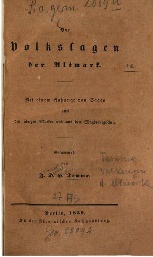 خرید و دانلود نسخه کامل کتاب Die Volkssagen der Altmark. Mit einem Anhange von Sagen aus den übrigen Marken und aus dem Magdeburgischen_68eded7f06b7d.jpeg خرید و دانلود نسخه کامل کتاب Die Volkssagen der Altmark. Mit einem Anhange von Sagen aus den übrigen Marken und aus dem Magdeburgischen