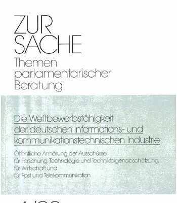 خرید و دانلود نسخه کامل کتاب Die Wettbewerbsfähigkeit der deutschen informations- und kommunikationstechnischen und Industrie