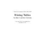 خرید و دانلود نسخه کامل کتاب Dining Table