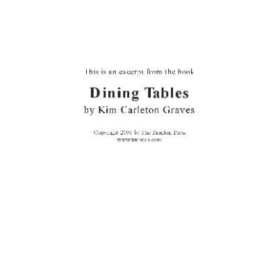 خرید و دانلود نسخه کامل کتاب Dining Table