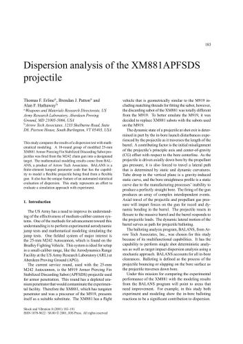 خرید و دانلود نسخه کامل کتاب Dispersion analysis of the XM881 APFSDS projectile_68f165ca7382a.jpeg خرید و دانلود نسخه کامل کتاب Dispersion analysis of the XM881 APFSDS projectile