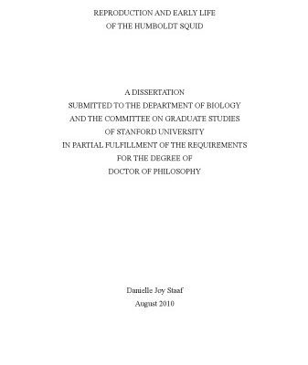 خرید و دانلود نسخه کامل کتاب [Dissertation] Reproduction and early life of the Humboldt squid