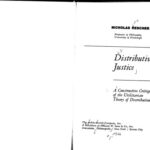 خرید و دانلود نسخه کامل کتاب Distributive justice: A constructive critique of the utilitarian theory of distribution