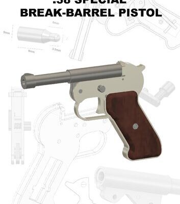 خرید و دانلود نسخه کامل کتاب DIY .38 Special Break-Barrel Pistol Plans – Practical Scrap Metal Small Arms Volume 27