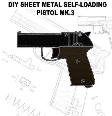 خرید و دانلود نسخه کامل کتاب DIY Sheet Metal Self-Loading Pistol MK3 – Practical Scrap Metal Small Arms Volume 15
