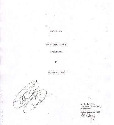 خرید و دانلود نسخه کامل کتاب Doctor Who Script – The Nightmare Fair