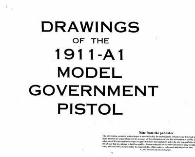 خرید و دانلود نسخه کامل کتاب Drawings of the 1911-A1 Model Government Pistol