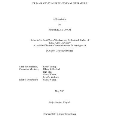 خرید و دانلود نسخه کامل کتاب Dreams and Visions in Medieval Literature [PhD thesis]