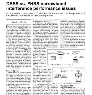 خرید و دانلود نسخه کامل کتاب DSSS vs. FHSS narrowband interference performance issues