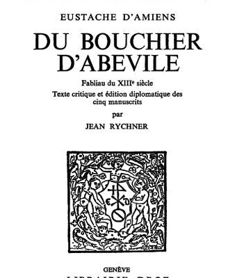 خرید و دانلود نسخه کامل کتاب Du bouchier d’Abevile, fabliau du XIIIe siècle
