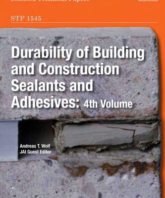 خرید و دانلود نسخه کامل کتاب Durability of building and construction sealants and adhesives. / 4th volume