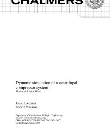 خرید و دانلود نسخه کامل کتاب Dynamic simulation of a centrifugal compressor system