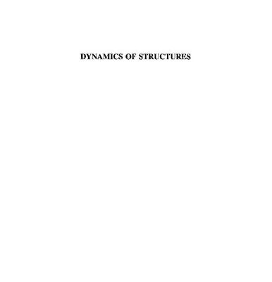 خرید و دانلود نسخه کامل کتاب Dynamics of Structures