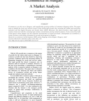 خرید و دانلود نسخه کامل کتاب E-commerce in Hungary: A Market Analysis