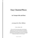 خرید و دانلود نسخه کامل کتاب Easy Classical Pieces for Trumpet (Bb) and Piano