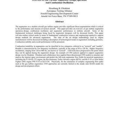 خرید و دانلود نسخه کامل کتاب Ebrahimi. Overview of Gas Turbine Augmentor Design, operation and Combustion Oscillation