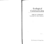 خرید و دانلود نسخه کامل کتاب Ecological Communication