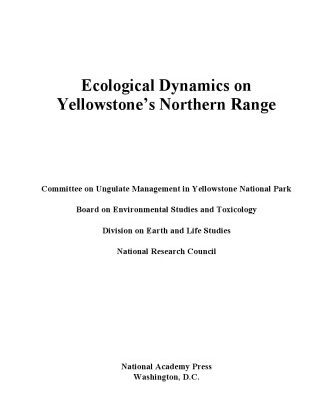 خرید و دانلود نسخه کامل کتاب Ecological Dynamics on Yellowstone’s Northern Range