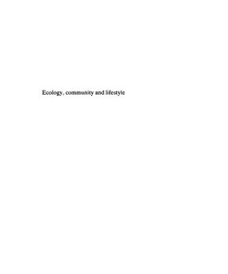 خرید و دانلود نسخه کامل کتاب Ecology, Community and Lifestyle: Outline of an Ecosophy