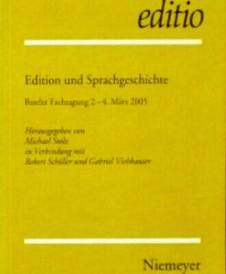 خرید و دانلود نسخه کامل کتاب Edition und Sprachgeschichte: Baseler Fachtagung 2.-4. März 2005