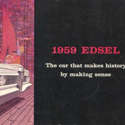 خرید و دانلود نسخه کامل کتاب Edsel. The car that makes history by making sense 1959
