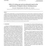 خرید و دانلود نسخه کامل کتاب Effect of working gap and circumferential speed on the performance of magnetic abrasive finishing process