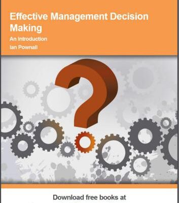 خرید و دانلود نسخه کامل کتاب Effective Management Decision Making. An Introduction