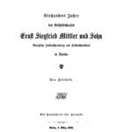 خرید و دانلود نسخه کامل کتاب Einhundert Jahre des Geschäftshauses Ernst Siegfried Mittler und Sohn; Königliche Hofbuchhandlung und Hofdruckerei in Berlin : Ein Zeitbild
