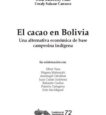 خرید و دانلود نسخه کامل کتاب El cacao en Bolivia: una alternativa económica de base campesina indígena
