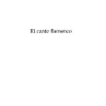 خرید و دانلود نسخه کامل کتاب El Cante Flamenco
