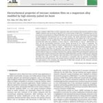 خرید و دانلود نسخه کامل کتاب Electrochemical properties of microarc oxidation films on a magnesium alloy modified by high-intensity pulsed ion beam