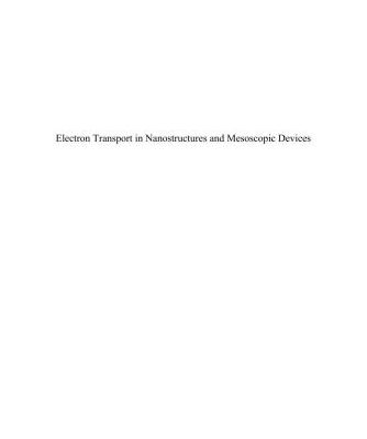 خرید و دانلود نسخه کامل کتاب Electron Transport in Nanostructures and Mesoscopic Devices: An Introduction
