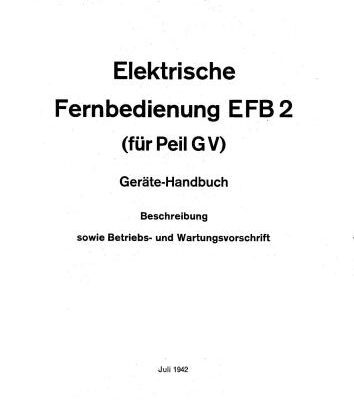 خرید و دانلود نسخه کامل کتاب Elektrische Fernbedienung EFB 2 (für PeiI GV)