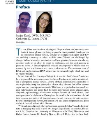 خرید و دانلود نسخه کامل کتاب Emerging and Reemerging Viruses of Dogs and Cats, an Issue of Veterinary Clinics: Small Animal Practice. Sanjay Kapil, Catherine G. Lamm