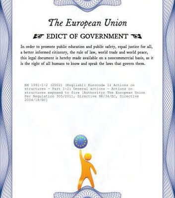 خرید و دانلود نسخه کامل کتاب EN 1991-1-2: 2002 Eurocode 1 Actions on structures – Part 1-2 General actions – Actions on structures exposed to fire